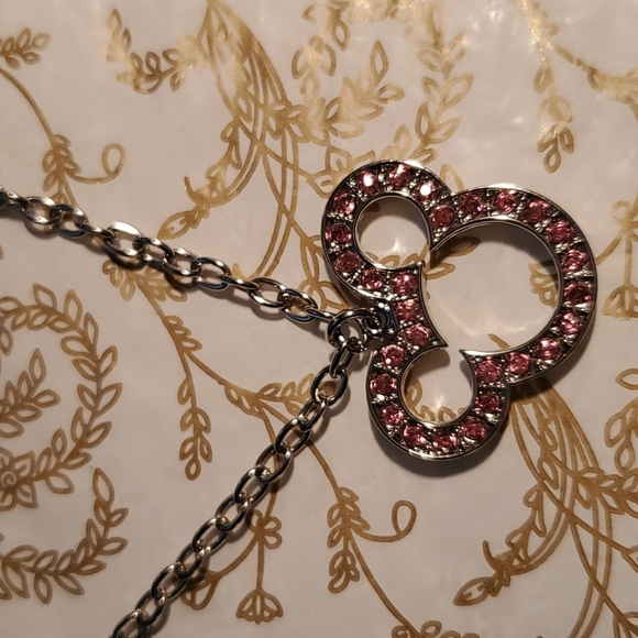 Disney Mickie mouse outline with pink stones NWT - Picture 6 of 6